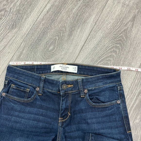 Abercombie & Fitch Jeans A&F Bootcut Jeans size 25 x 33 dark wash - Picture 9 of 13
